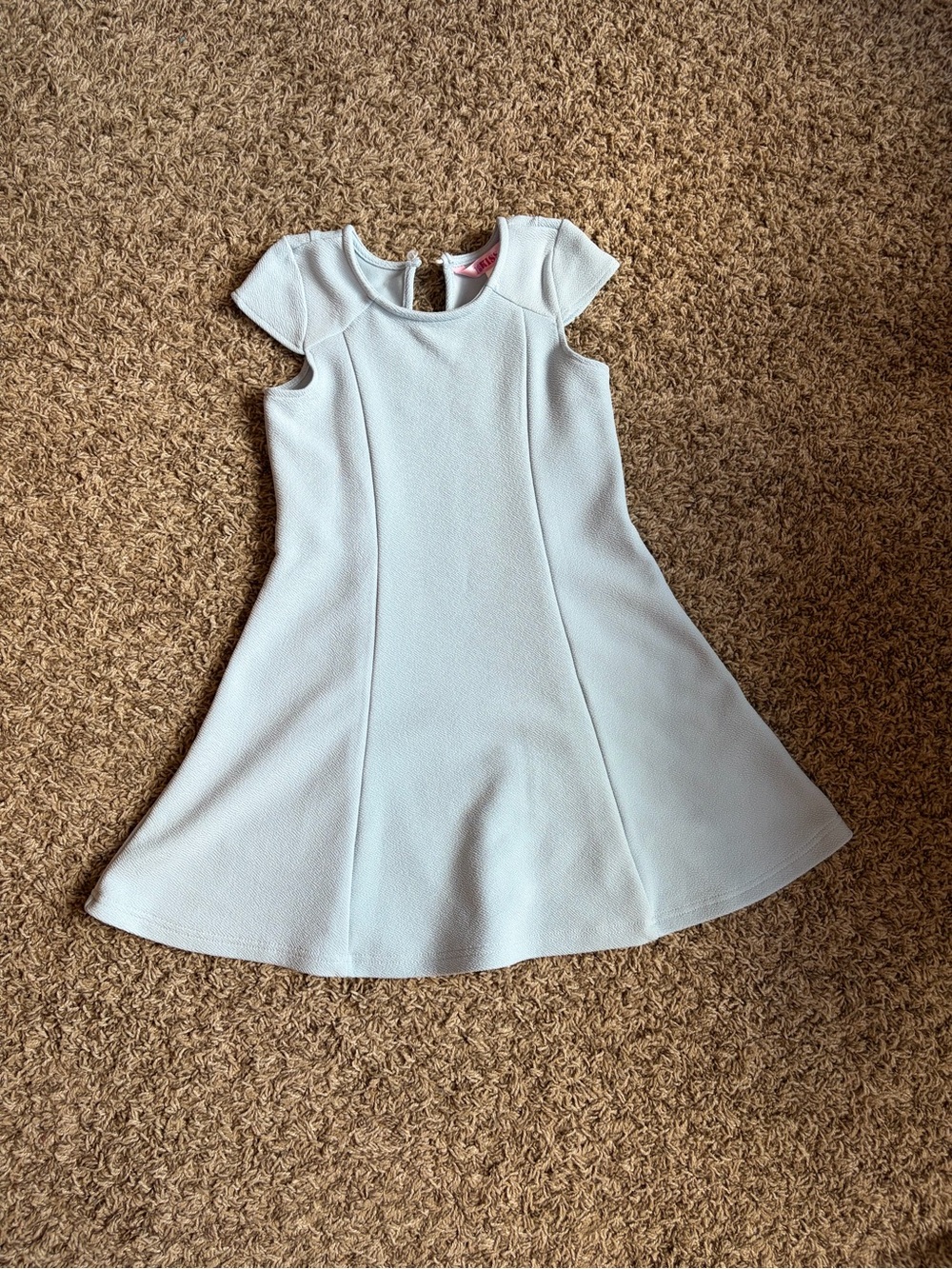 Girls Cap Sleeve Fit-and-Flare Dress